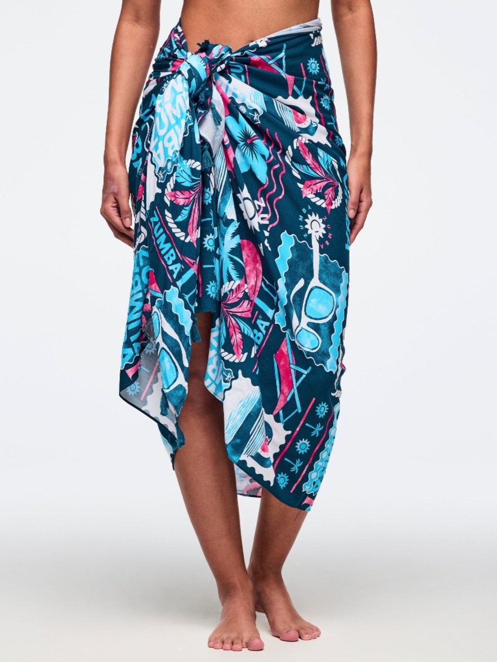Zumba Aqua Cruise Tassel edges W: 42" x 69” OS NWT limited
